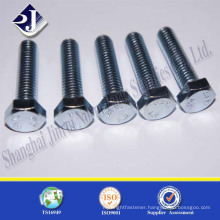 standard size manufacturing price alloy steel zinc plated hex bolt and nut